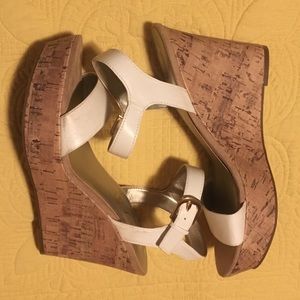 Unisa cork platform wedge sandals